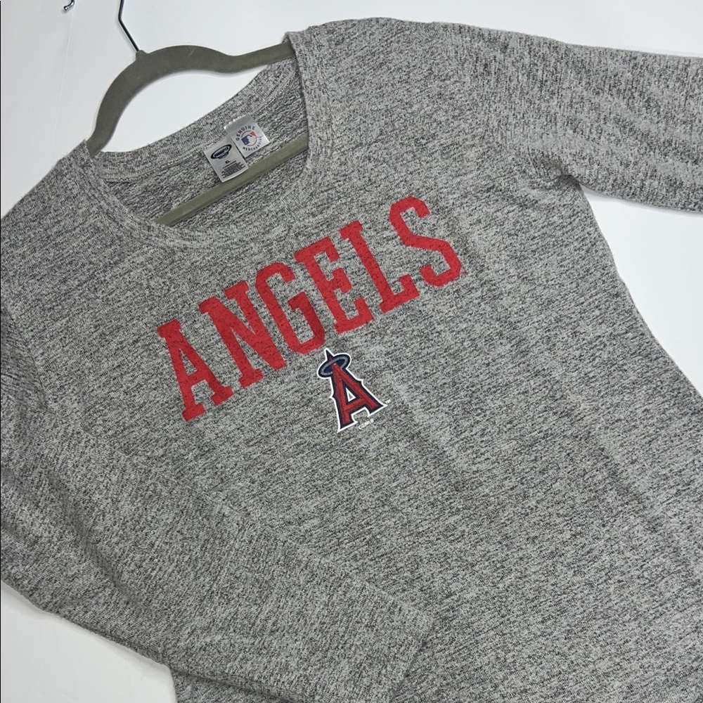 Majestic Heather Gray Long Sleeve Women's size XL - Picture 1 of 8